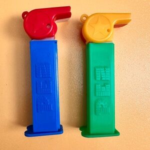 Vintage Whistle Pez Dispensers Bundle Of 2.